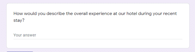 good survey questions example
