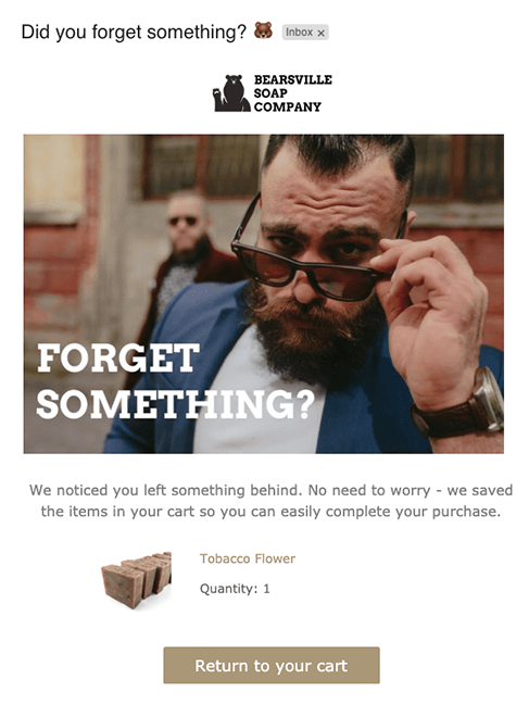 Cart abandonement email for maketing automation