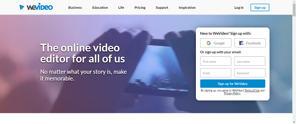 Wevideo video editor